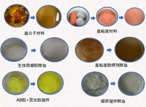 Step-by-step images showing processes with various materials and foam removal.
