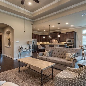 Living room with couches and coffee table