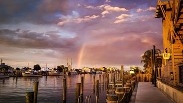 Rainbow over the bay in Ocean City