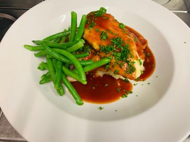 Freshly prepared and cooked for you.