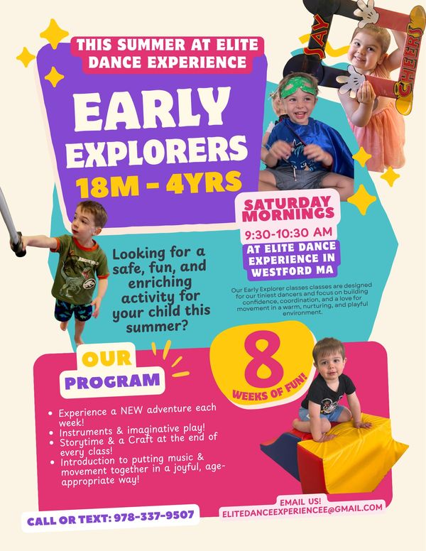 Summer dance program for kids 18 months to 4 years at Elite Dance Experience.
