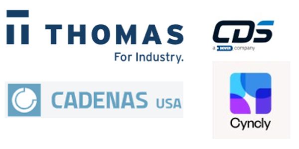 Logos of Thomas, CDS, CADENAS USA, and Cynchy companies.