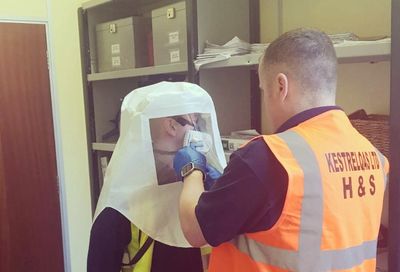 Face Fitting our diamond drilling operatives - Healtha dn Safety