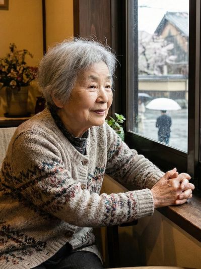 Senior sitting, in conversation with MemorableLife.ai