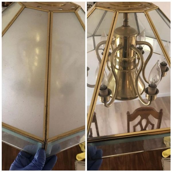 Cleaning inside and out of light fixtures/enclosures.