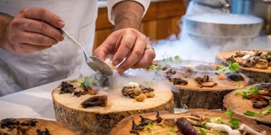 Food plating in Dubrovnik Croatia
