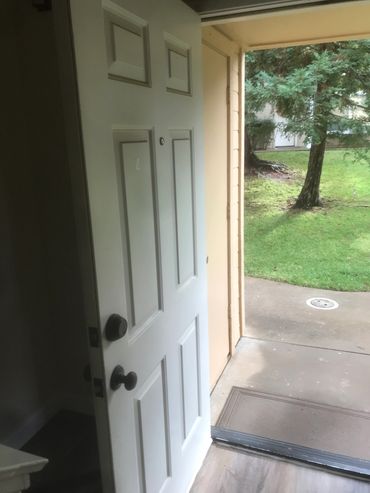 Every home front door opens onto an incredible open space with stands of Redwoods—squirrels, birds!