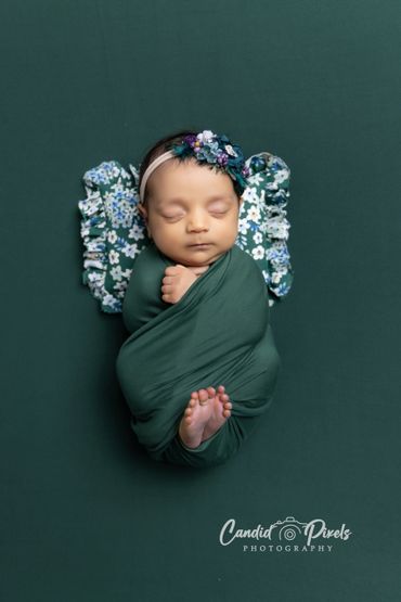 wraped baby photography