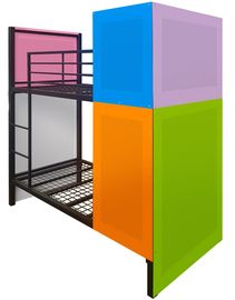 Commercial Rubi metal bunk bed. Privacy bunk