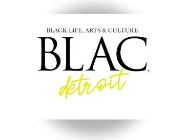 Logo for BLAC Detroit, highlighting Black life, arts, and culture.