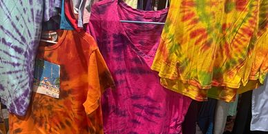 Tie dye clothes that we make for sale 