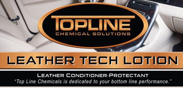 Professional car detail product line by Topline Chemical Solutions presents Leather Tech Lotion a pr