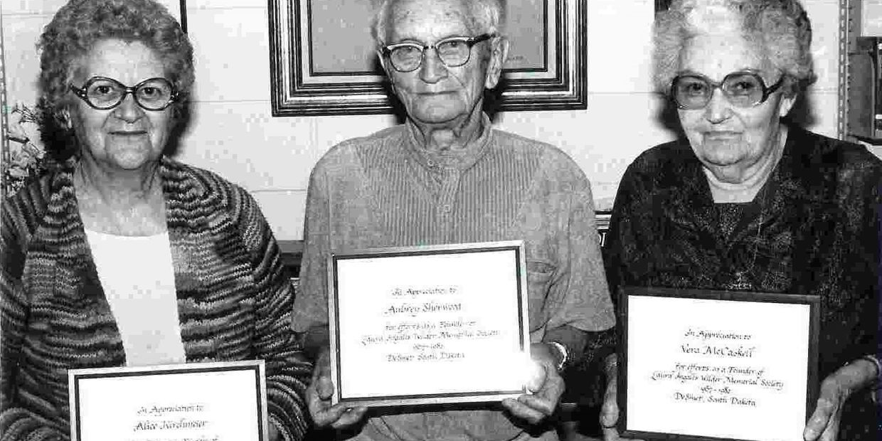 Founding Members Left to right: Alice Kirchmeier, Aubrey Sherwood, Vera McCaskell