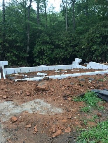 July 31, 2020 Footinga and some blocks in the foundation.