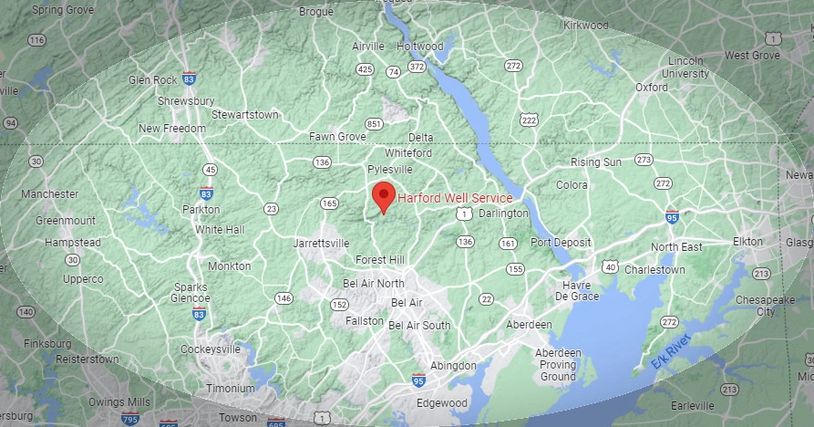 Harford Well Service  serves York & Lancaster County PA, Harford, Cecil, & Baltimore County MD.