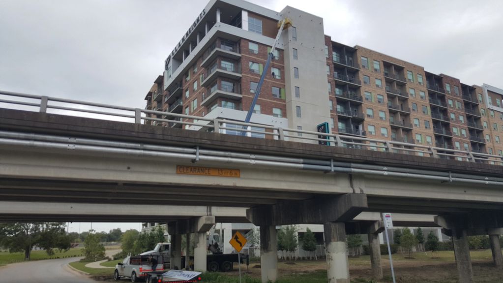 Sign Installation Apartment Complex  infrastructures  building signs