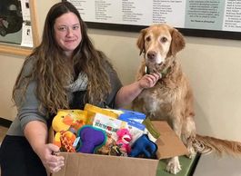 Our first rescue wishes box was delivered thanks to Sue Ellen Strohecker. Thank you so much Sue for