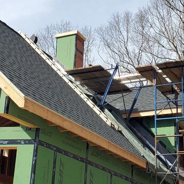 Gas fireplace chimney