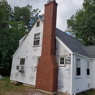 new brick chimney, tradesmen and insurance