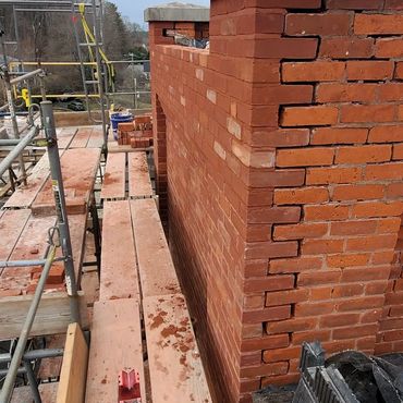 Brick toothing also allows us to maintain certain widths and lengths of walls or pillars in this ins