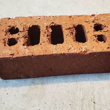 This is a wire-cut brick which is most popular today and is cut or sliced from a long column of clay