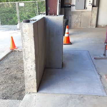 Concrete poured