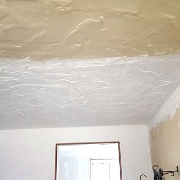 Specialized wall and ceiling plastering matching existing texture and finish