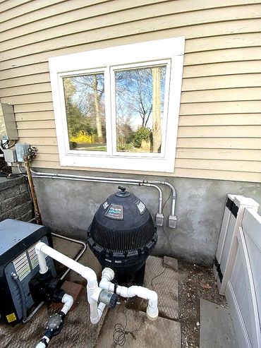 New sand and cement plaster is applied and is drying nicely!