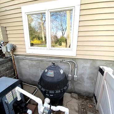 New sand and cement plaster is applied and is drying nicely!