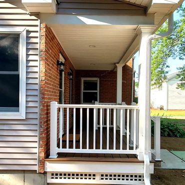 Front entrance to the new 900 square foot farmhouse addition