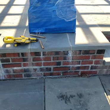 A lot of efflorescence seen here is a migration of natural salts to the surface, this happens when t