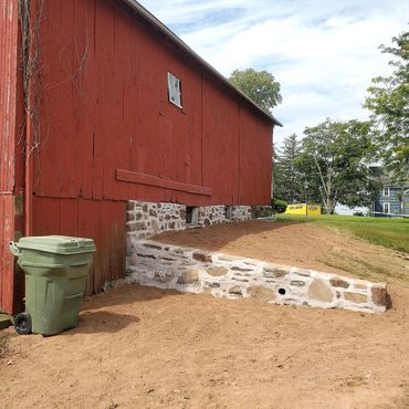 Brownstone foundation & retaining wall rebuild
