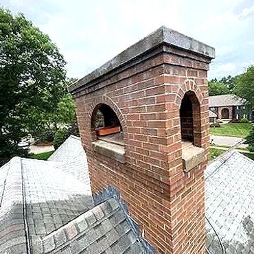Center chimney in Glastonbury completely sealed and ready for the Winter months