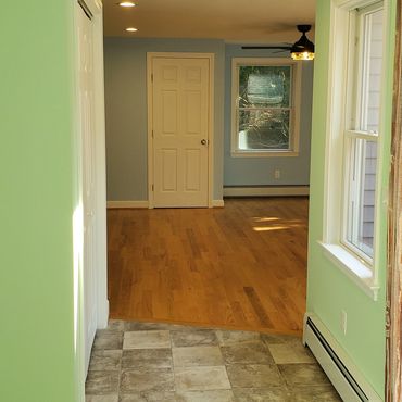 Mudroom to new Living room view