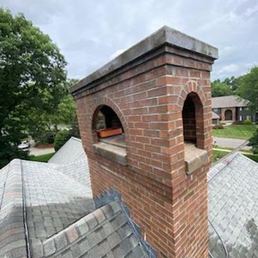 After pouring  new concrete cap structures on this chimney about 10 years ago, regular sealing every