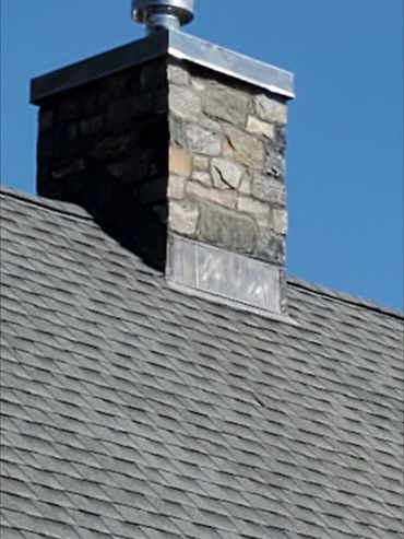 Thin stone chimney in Tolland CT
