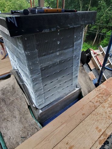 Framed cap is protected with a strong moisture barrier