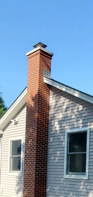 Single flue wood stove brick chimney
Brick type is Glen Gery Red Matt