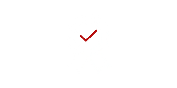 red check white background