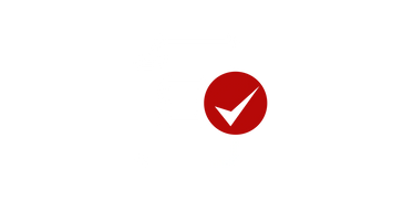 red circle with white check