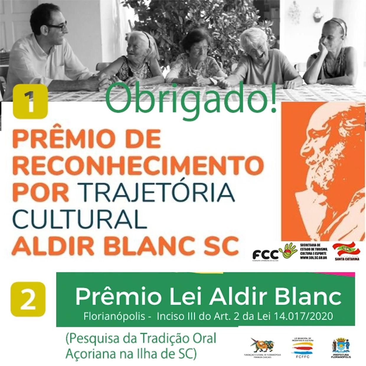 Mário Moita ganhou premios em santa catarina. premio de reconhecimento por trajetoria cultural.