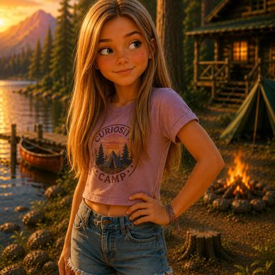 Mia at Camp