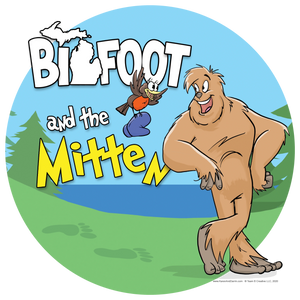 Bigfoot and the Mitten t-shirts, mugs, prints and other items from the best-selling picture book!