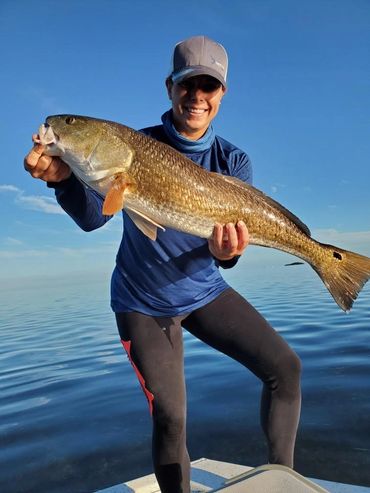 Redfish caught on Florida Fishing Charters. Fishing in Crystal River, Florida. Fishing Booker