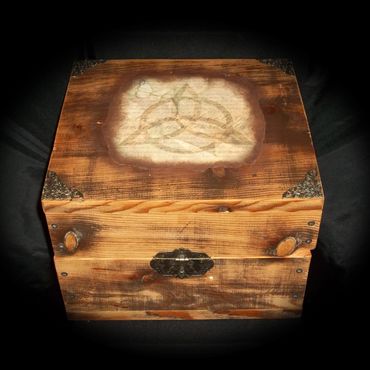 Large Triquetra and Brass Manifestation Box
$60.00