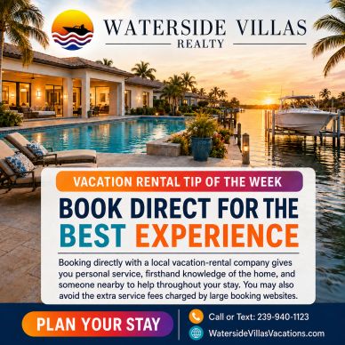 Book directly with a local vacation-rental company for personal service and local knowledge.