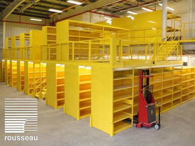 ROUSSEAU MULTI-LEVEL SHELVING UNITS