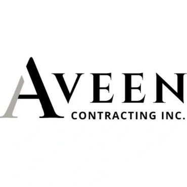 Logo of Aveen Contracting Inc. with stylized text.