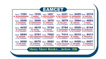 My Dreamz Academy Top EAPCET Ranks