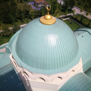 Kenetli metal çatı dva kenet. dva inşaat. kenet çatı kaplama. çatı sistemleri. cami kubbe kaplama.